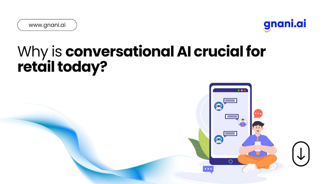 Conversational AI Crucial for Retail: Image showcasing real-time customer engagement through AI-powered solutions.