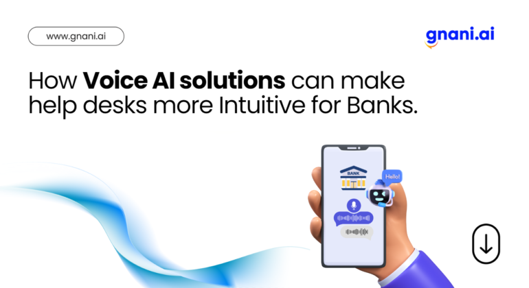 Bank help desk powered by voice-based AI delivering intuitive customer support solutions