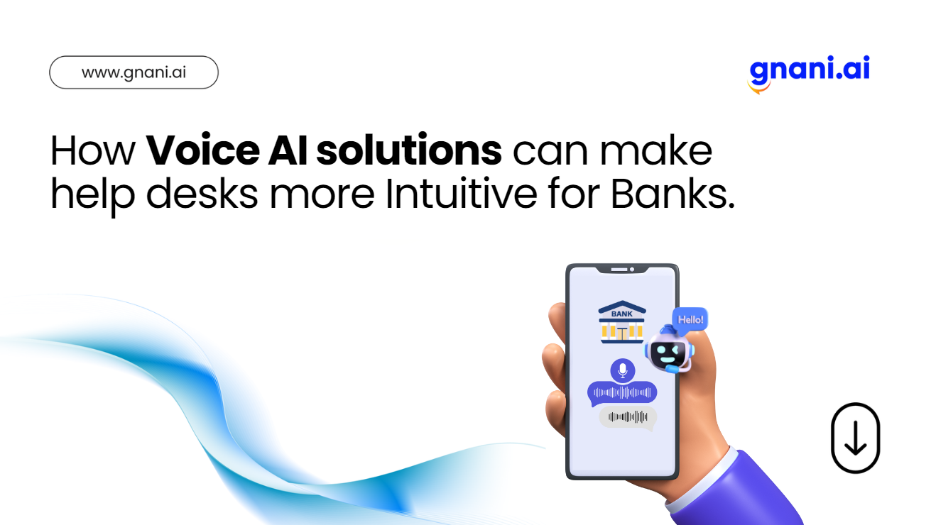 Bank help desk powered by voice-based AI delivering intuitive customer support solutions