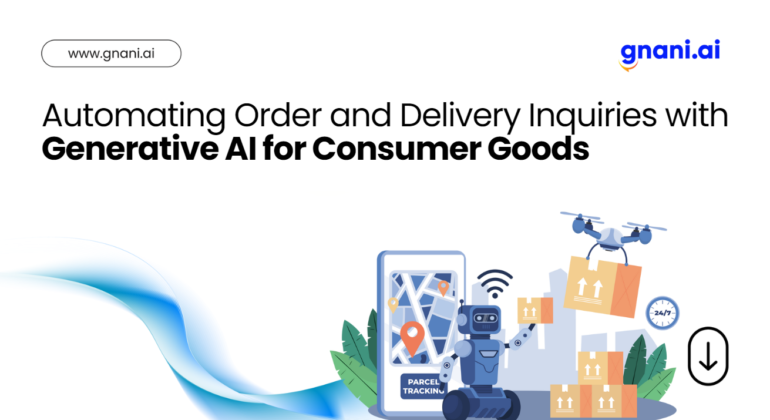 Generative AI automating order and delivery inquiries efficiently